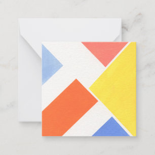 Minimalistische Farben Mitteilungskarte