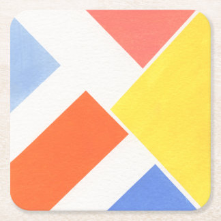 Minimalistische Farben Rechteckiger Pappuntersetzer