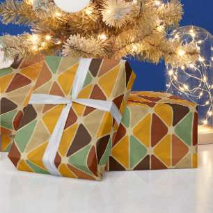 Minimalistische farbenfrohe Geometrie – Frisches s Geschenkpapier