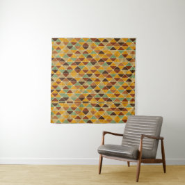 Minimalistische farbenfrohe Geometrie – Frisches s Wandteppich