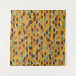 Minimalistische farbenfrohe Geometrie – Frisches s Wandteppich