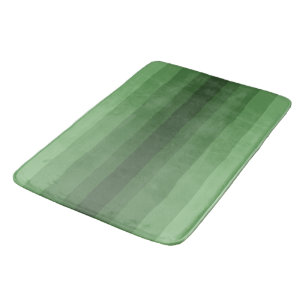 Minimalistische Farbtöne grüner Streifen Badematte