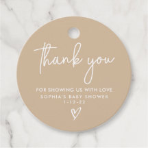 Minimalistische Farbtöne moderne Babydusche Boho