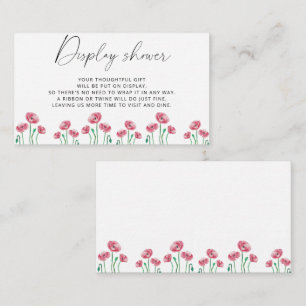 Minimalistische Federanzeige Begleitkarte