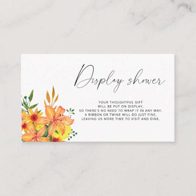 Minimalistische Federanzeige Begleitkarte (Vorderseite)