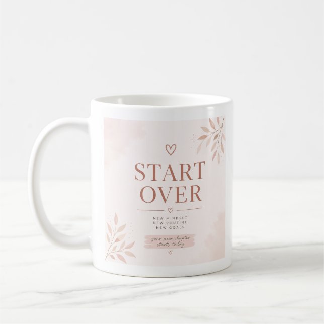 Minimalistische feminine Kaffeetasse (Links)