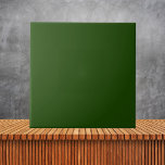 Minimalistische festgrüne Schlichte Vollfarbe #1A4 Fliese<br><div class="desc">Minimalistisch Sage Green Schlicht Solid Color #1A4301</div>