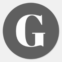 Minimalistische Fettmonogramm in Schwarz und Weiß