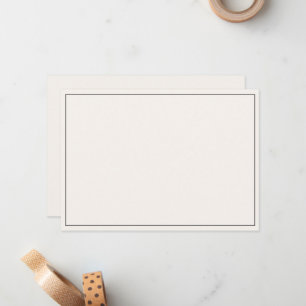 Minimalistische flache Umrandung Mitteilungskarte