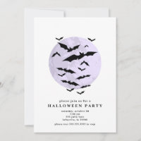Minimalistische Fledermäuse Vollmond Halloween-Par