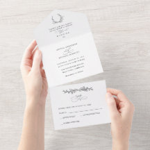 Minimalistische Florale Linien Kunst Hochzeit Alle