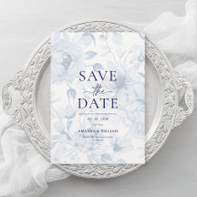 Minimalistische florale Save-the-Date-Karte