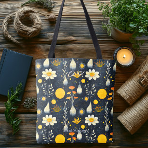 Minimalistische Florale Sonnen Wellness-Tasche