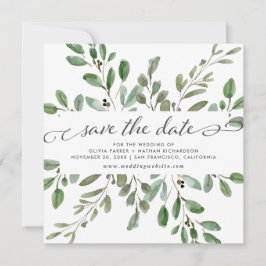 Minimalistische Foliage | Hochzeit Save The Date