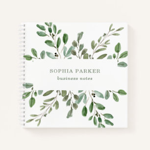 Minimalistische Foliage Notizbuch