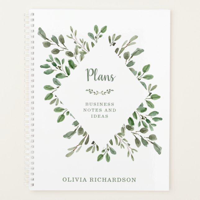 Minimalistische Foliage Planer (Vorderseite)