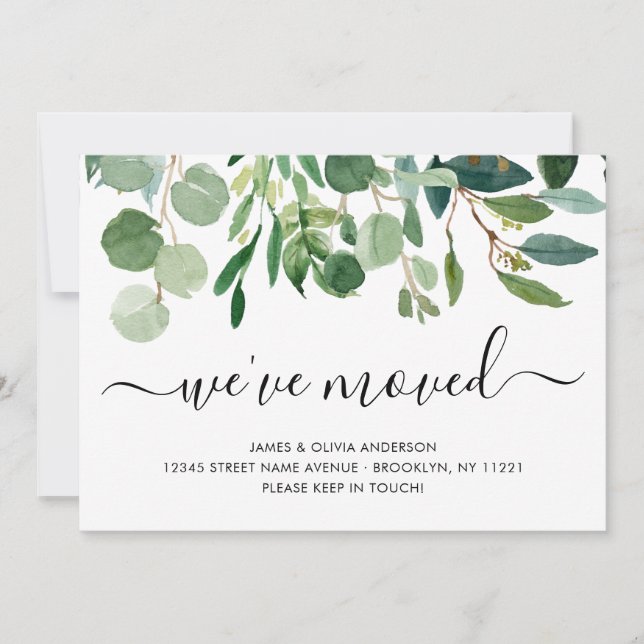 Minimalistische Folien, die wir in Bewegung gesetz Ankündigung (Vorderseite)