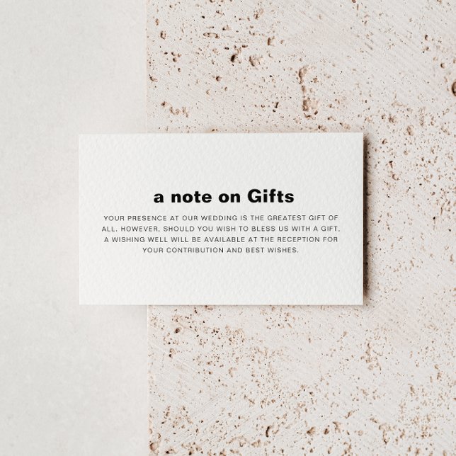 Minimalistische formelle Hochzeit wünschend gut Begleitkarte (Von Creator hochgeladen)