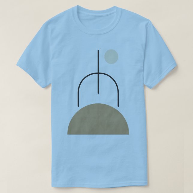 Minimalistische Formen Artwork Männer-T - Shirt (Design vorne)