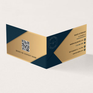 Minimalistische Foto-Details-Logo-Faltkarte Visitenkarten