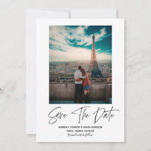 Minimalistische Foto-Save-the-Date-Karte Save The Date