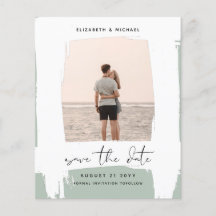 Minimalistische FOTO Save The Dates - Einfach BUDG