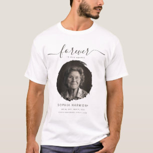 Minimalistische Foto-Trauer-Gedenkfeier T-Shirt