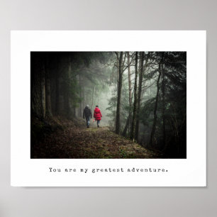 Minimalistische Foto- und Schreibmaschinenuntersch Poster