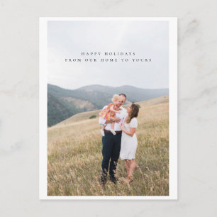 Minimalistische Foto Urlaubspostkarte Postkarte