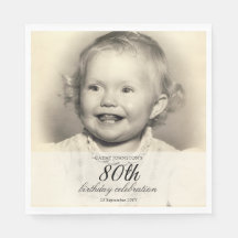Minimalistische Foto zum 80. Geburtstag