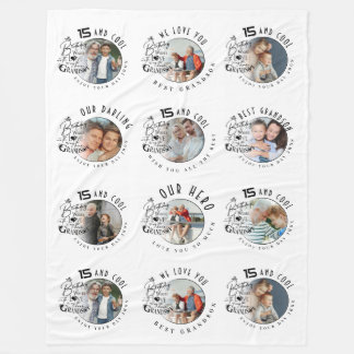 Minimalistische Fotocollage-Geschenke für den Enke Fleecedecke