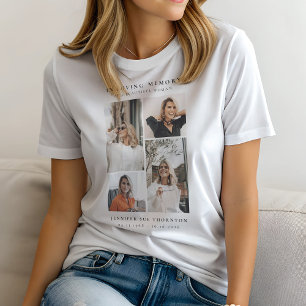 Minimalistische Fotocollage In Liebender Erinnerun Tri-Blend Shirt