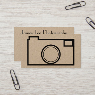 Minimalistische Fotografie-Geschäfts-Karte Visitenkarte