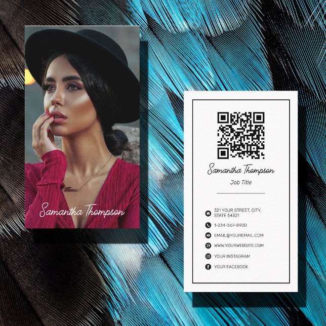 Minimalistische Fotografie Volles Foto Modernste Visitenkarte (Von Creator hochgeladen)