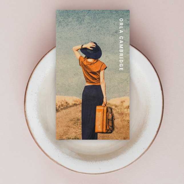 Minimalistische Fotografie Vollständiges Foto Einf Visitenkarte (Modern minimalist personalized photography business card with an easy-to-customize design template)