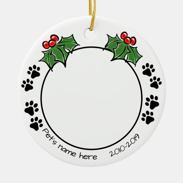 Minimalistische Fotovorlage für die Erinnerung an  Keramik Ornament (Vorne)