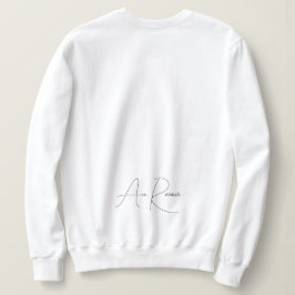 Minimalistische französische Schrift Sweatshirt