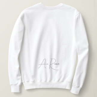 Minimalistische französische Schrift Sweatshirt