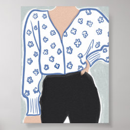 Minimalistische Frau Poster
