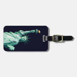 Minimalistische Freiheitsstatue Gepäckanhänger