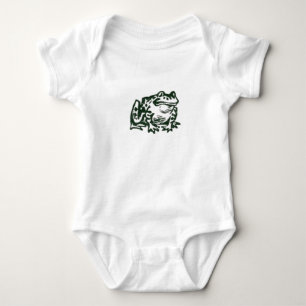 Minimalistische freundliche Kröte Grafik Baby Strampler