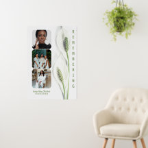 Minimalistische Friedenslilien-Gedenkstätte