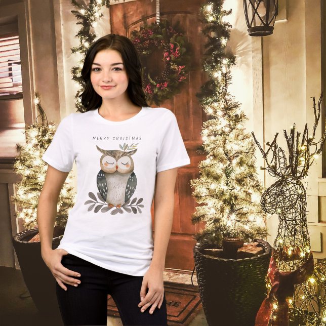 Minimalistische frohe Weihnachtsschale Tri-Blend Shirt (Von Creator hochgeladen)