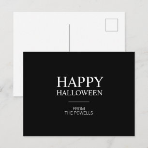 MINIMALISTISCHE FRÖHLICHE HALLOWEEN POSTKARTEN K