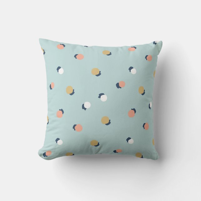 Minimalistische Fruchtpunkte Kissen (Vorderseite)