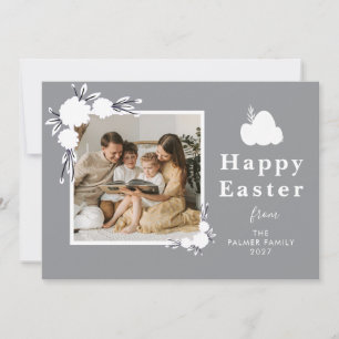 Minimalistische Frühlings-Oster-Persönliche Famili Feiertagskarte
