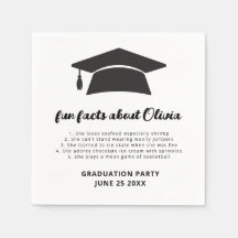 Minimalistische Fun Facts Grad Cap Graduation Part