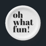 Minimalistische Fun Typografie für den modernen Ur Pappteller<br><div class="desc">Moderne Holiday Minimalistisch Fun Typografy Weihnachtszeitschriften-Teller - die perfekte minimalistische Touch für Ihre modernen,  eleganten und doch lustigen Partys in diesem Jahr!</div>