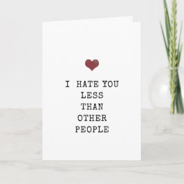 Minimalistische Funny Sarkastic Valentine Tageskar Karte