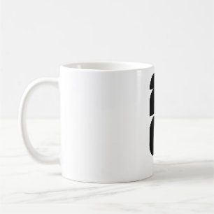 Minimalistische Fußball-Trophäe-Silhouette Weiß au Kaffeetasse